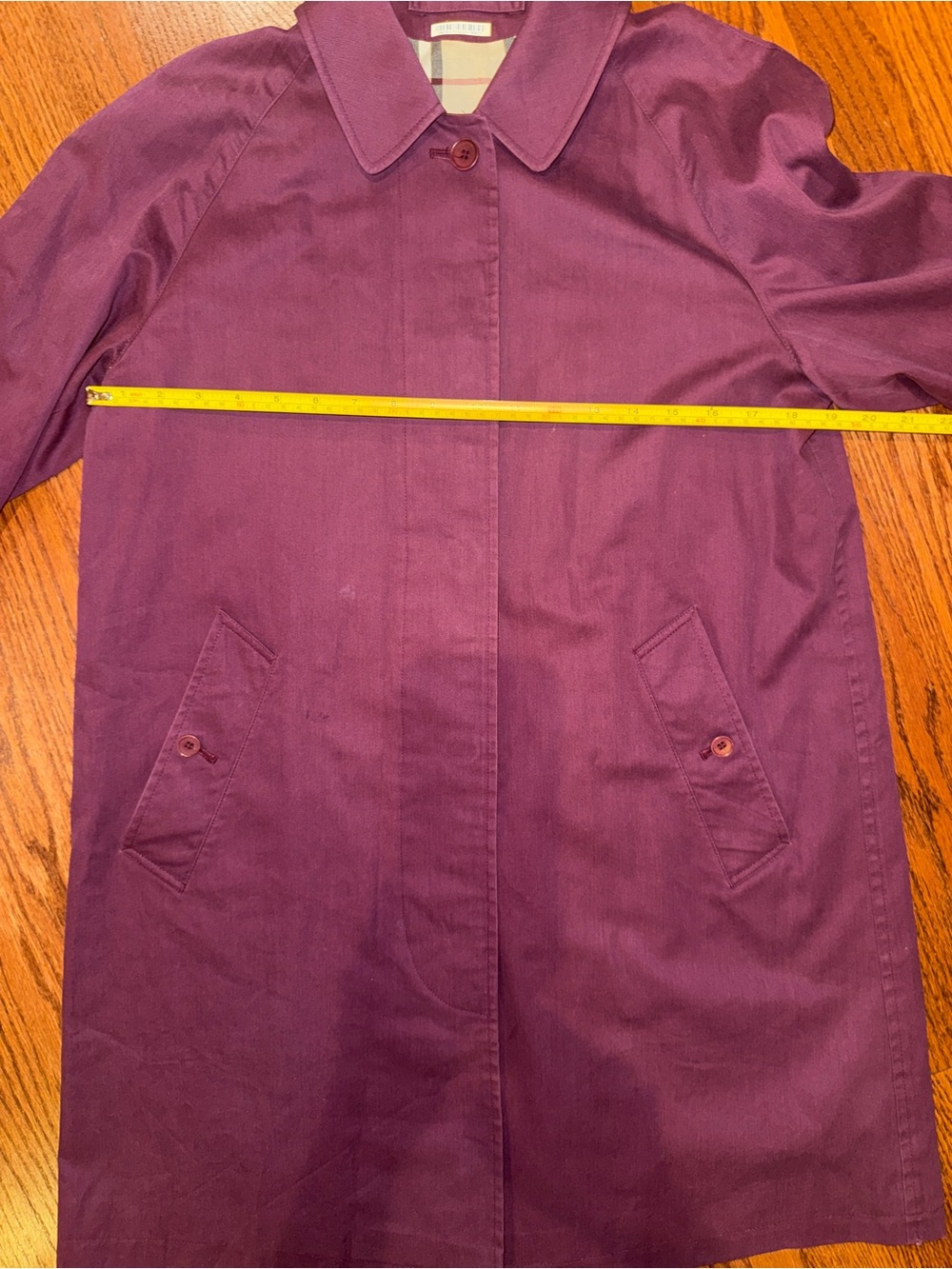 Burberry Women's Maroon Trench Coat - Picture 8 of 9